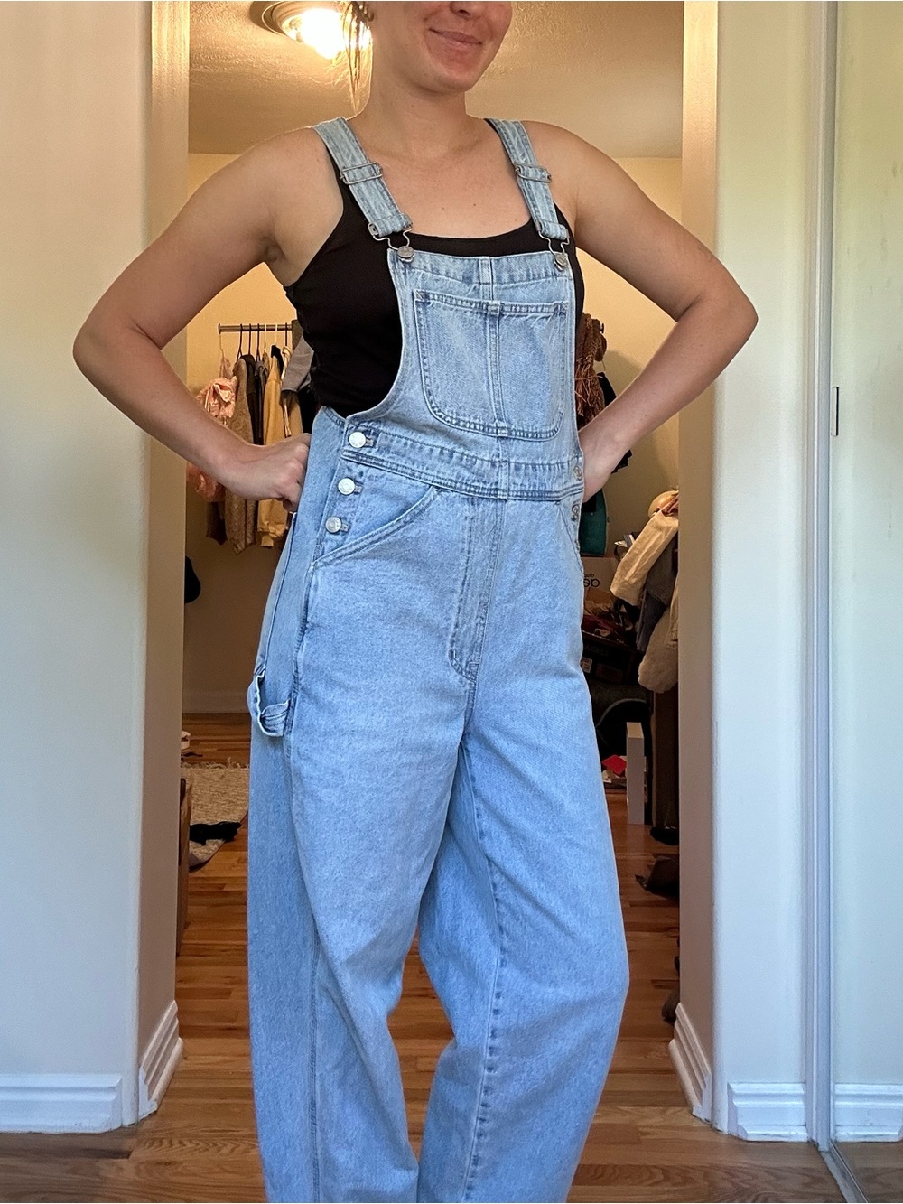 Madewell Light Blue Denim Overalls